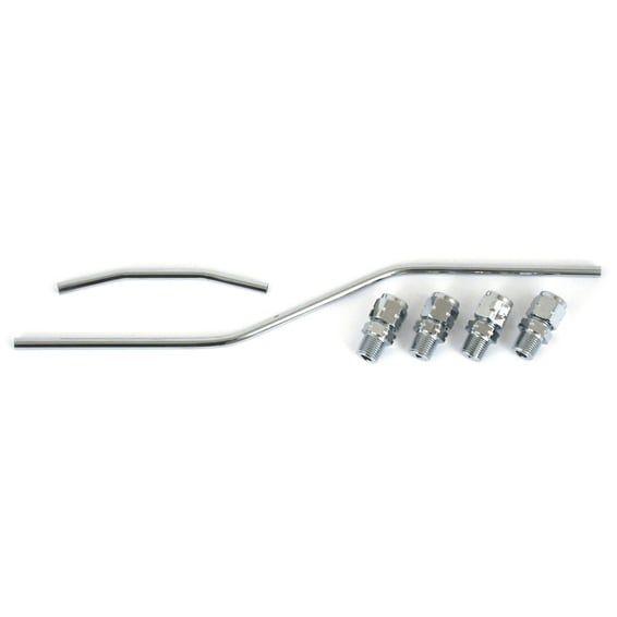 Shovel rocker box oil line kit. Chrome