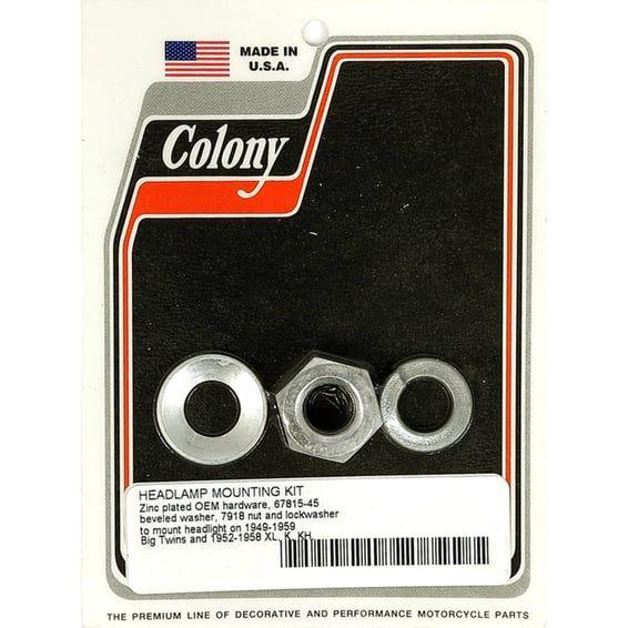 headlamp mount kit. Zinc