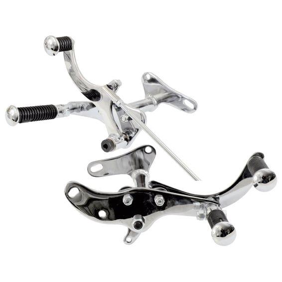79-E84 XL Sportster forward control kit. Chrome