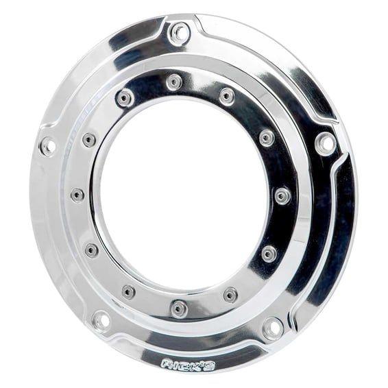 Clutch/derby cover, Porthole. Polished