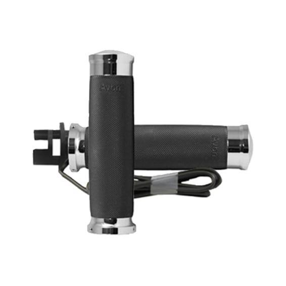 Avon Custom Contour grips, heated, chrome