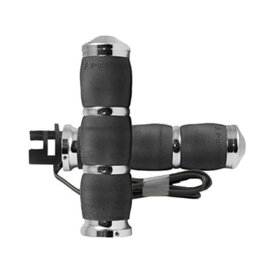 Avon air cushioned grips, heated, chrome