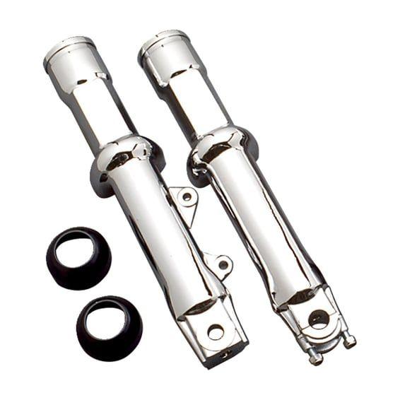 Lower fork legs, dual disc. Polished