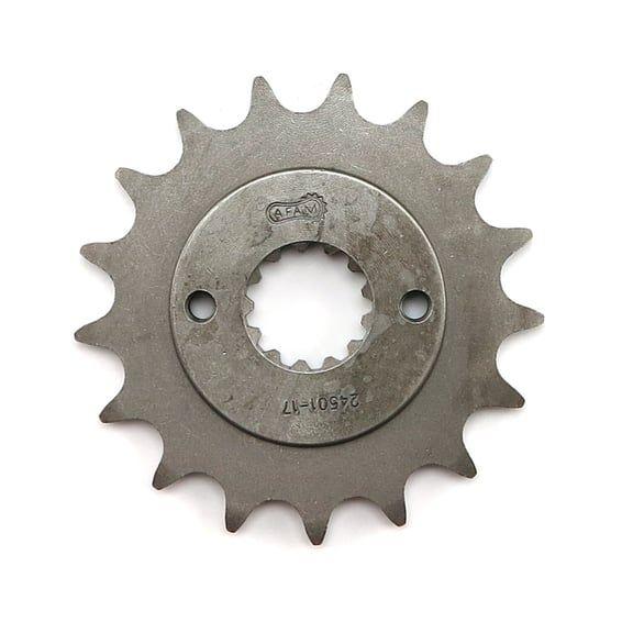 steel front sprocket. 17 teeth