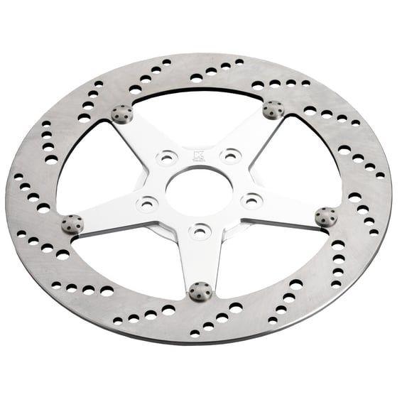 K-Tech front left brake rotor 11.5" stainless, polish center