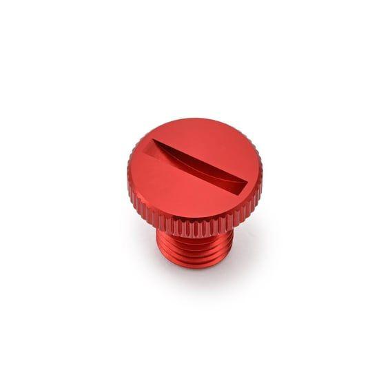 mirror hole plug. Red. LHT
