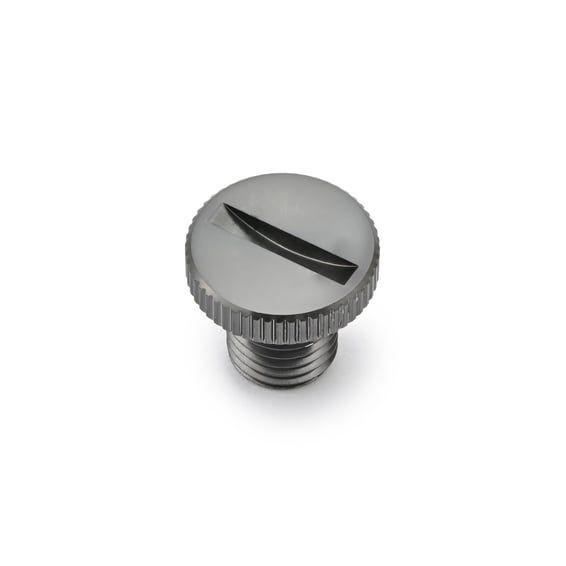 mirror hole plug. Gun-metal. LHT