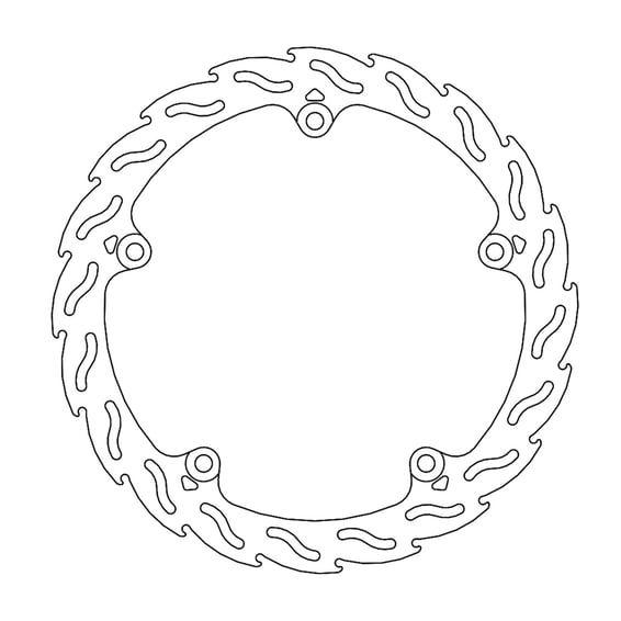 Flame series fixed brake rotor