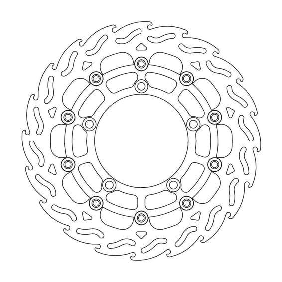 Flame series floating brake rotor