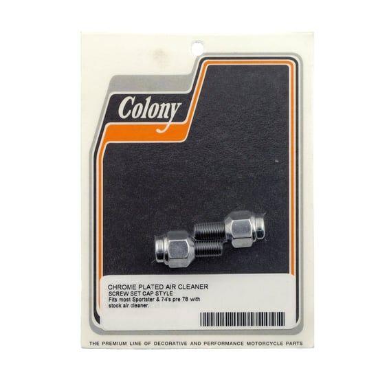 54-78 air cleaner screws. Chrome, Cap style