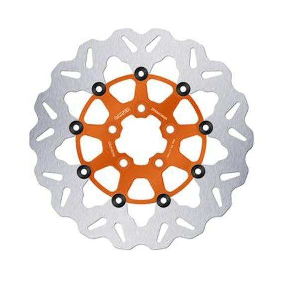 brake rotor. Wave. Floating. Orange. 300x5mm