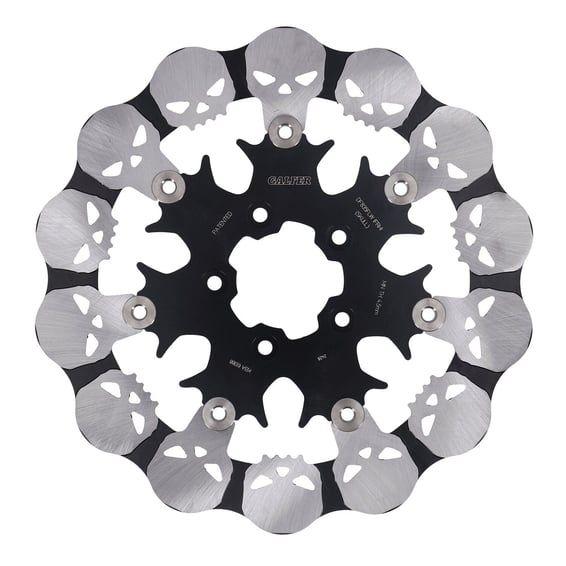 brake rotor. Wave Skull Design. Floating. 300x5mm