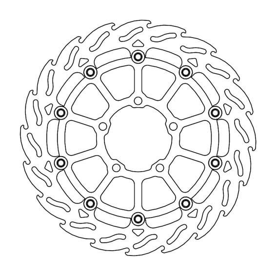 Flame series floating brake rotor