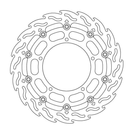 Flame series floating brake rotor