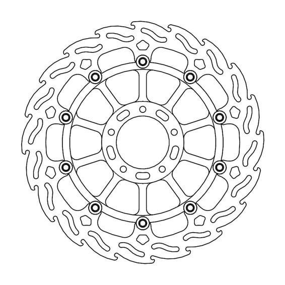 Flame series floating brake rotor