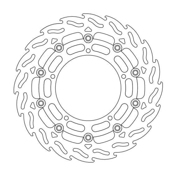 Flame series floating brake rotor