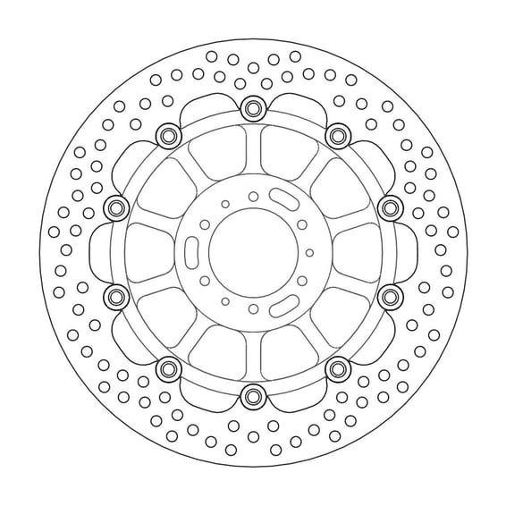 Halo series floating brake rotor