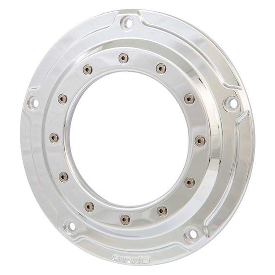 Clutch/derby cover, Porthole. Polished
