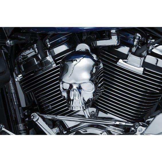 Skull horn cover. Chrome