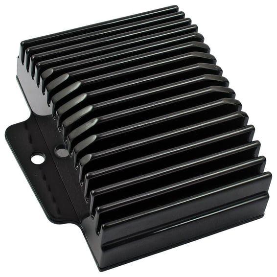 voltage regulator/rectifier. Black