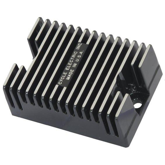 voltage regulator. Black