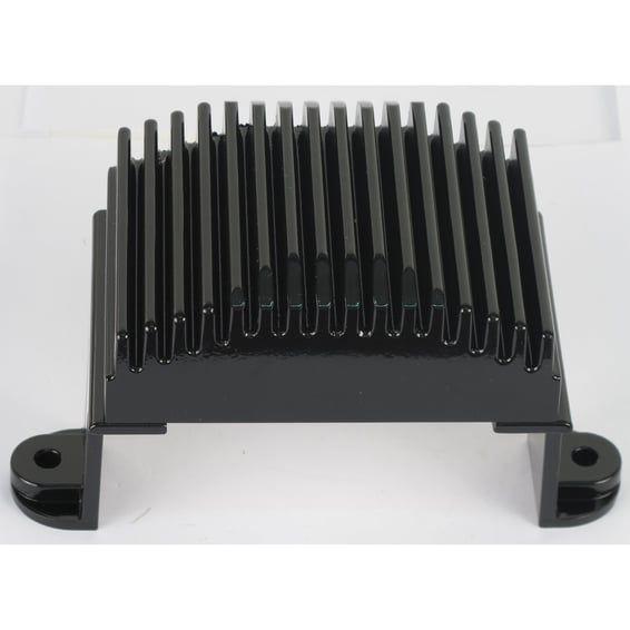 voltage regulator/rectifier. Black