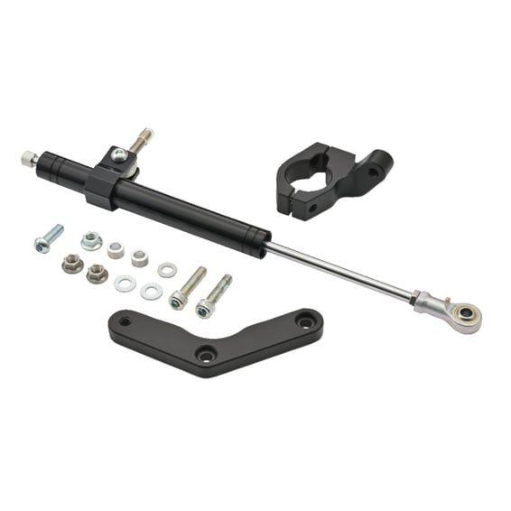 steering damper kit. Black