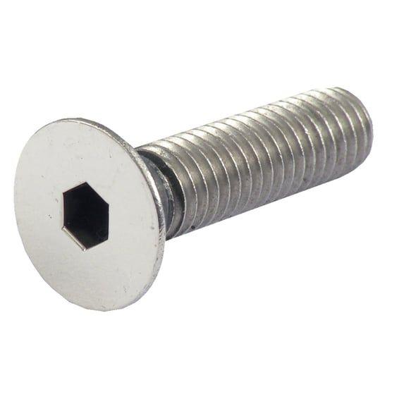 Flathead allen pol. ss 1/4-28 x 3/4