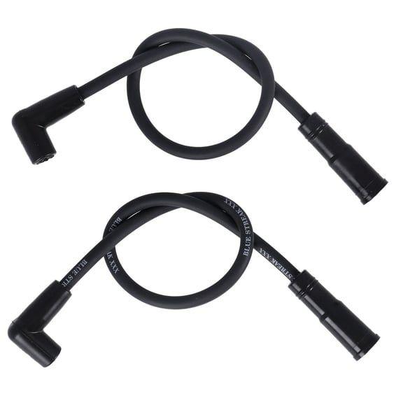 Blue Streak, XXX spark plug wire set. Black, white print