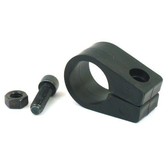 universal oil cooler clamp. 1", black