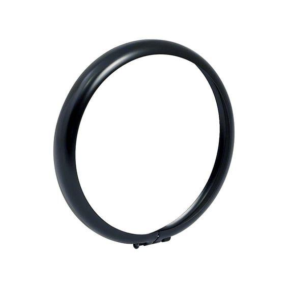 Bates style headlamp trim ring. 4-1/2". Satin black