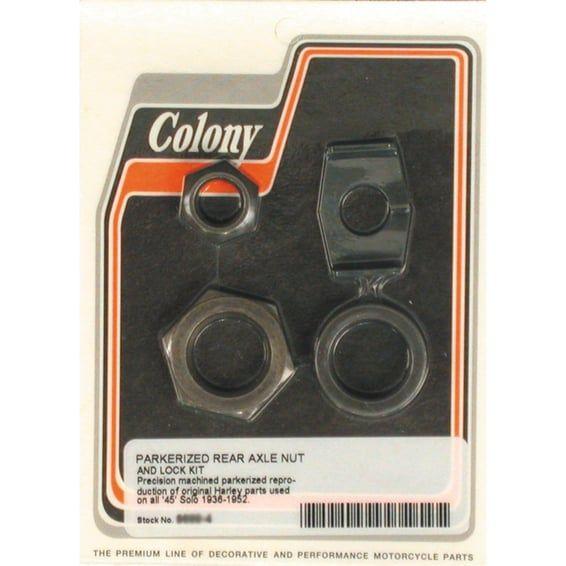 rear axle nut & lock kit