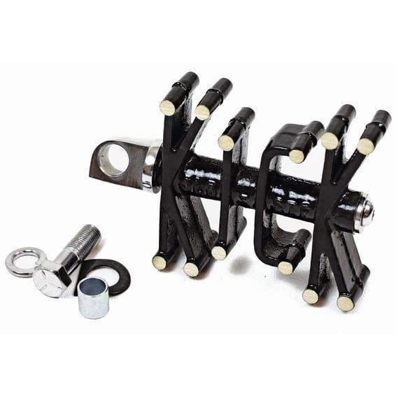'Old STF' brass kick pedal. Black