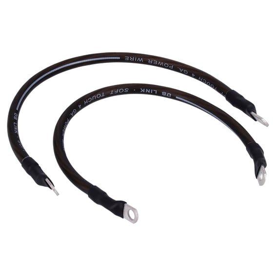 NAMZ, battery cable set. Black. 15 inch (38cm)