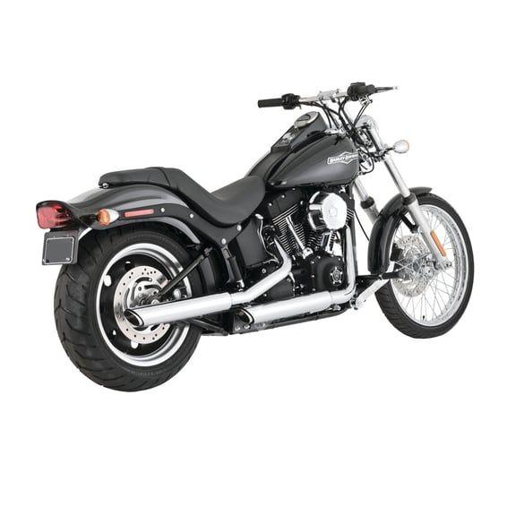 3" twin slash slip-on mufflers. chrome
