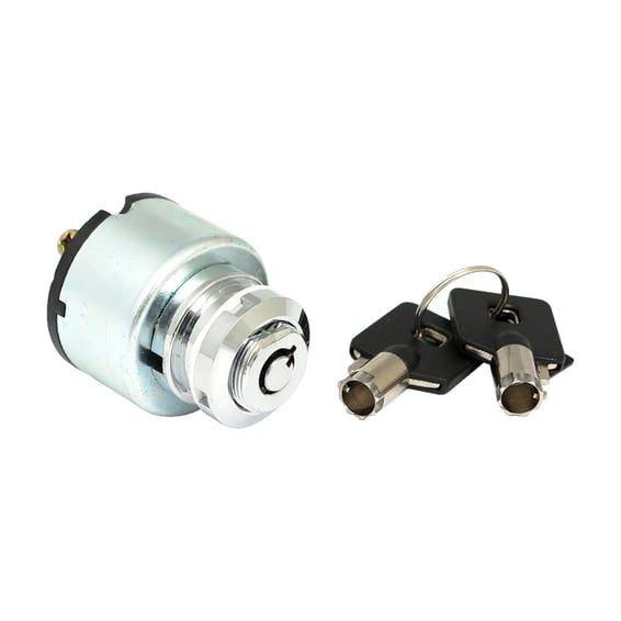 FX style ignition switch 'thick', round key. Chrome