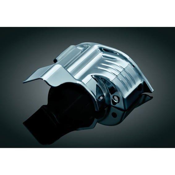 starter motor mount cover. Chrome