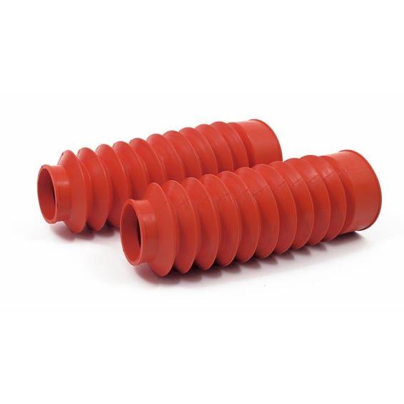 Bobber boots 49mm tubes. Red