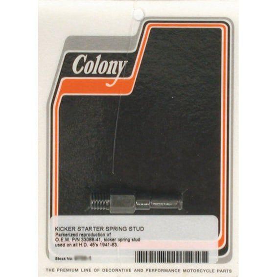 kickstart return spring stud. Black parkerized