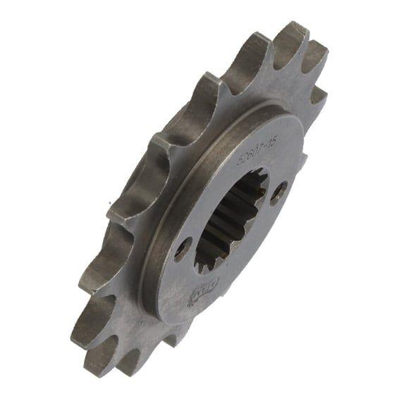 steel front sprocket. 15 teeth