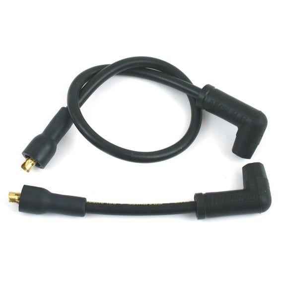 8.8mm supression core spark plug wire set. Black