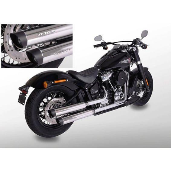 Miller, Independence slip-on mufflers. Euro 4. Polished