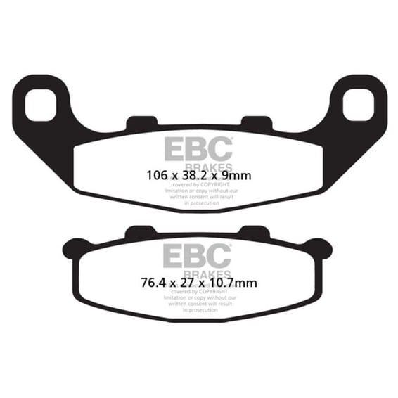 Organic brake pads