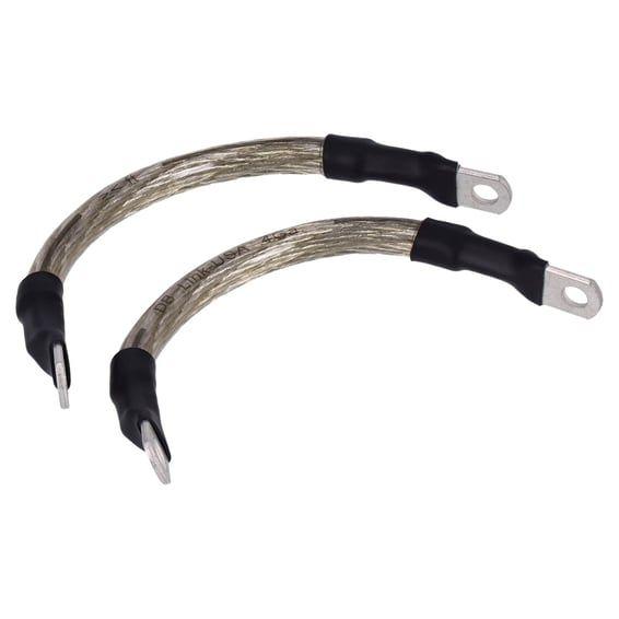 NAMZ, battery cable set. Clear. 6 inch (15cm)