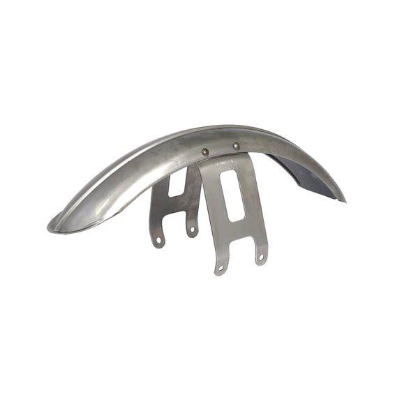 49-84 FL custom narrow front fender. Raw steel, ribbed