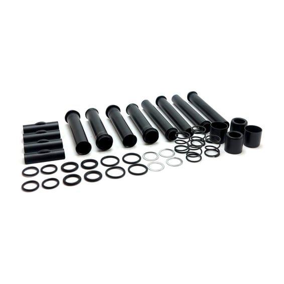 Complete M8 pushrod cover kit. Black