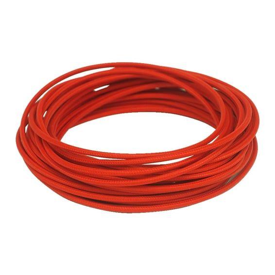 Classic cloth covered wiring, 25ft. roll. Red