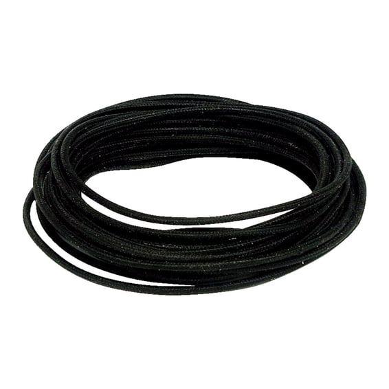 Classic cloth covered wiring, 25ft. roll. Black