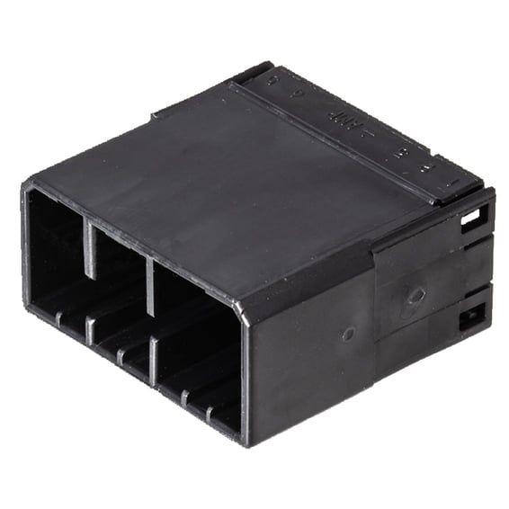 NAMZ, AMP Multilock connector. Black, receptacle, 12-pins