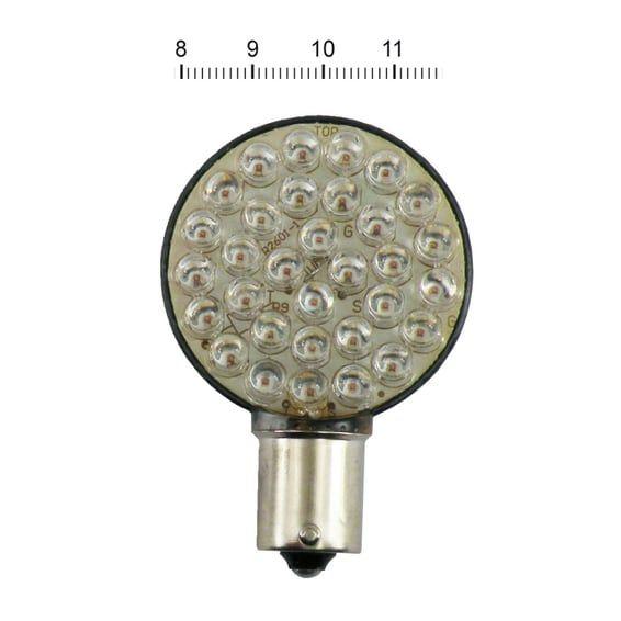 'Lollipop' flat LED turn signal bulb. Amber